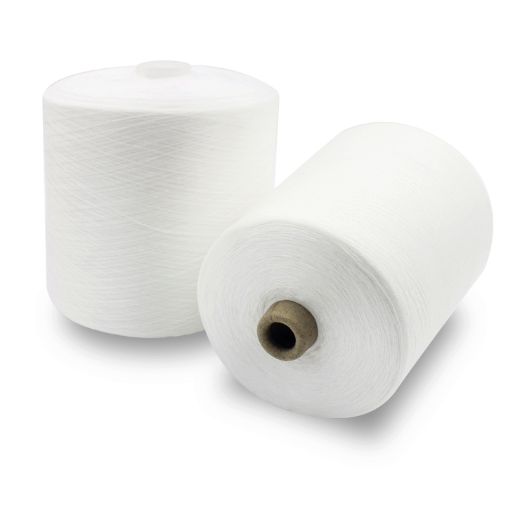 Eco-friendly weaving polyester core spun yarn