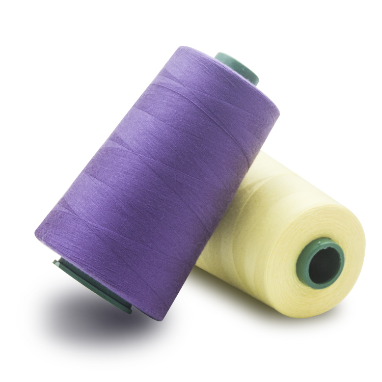 Fil à tricoter industriel en polyester filé