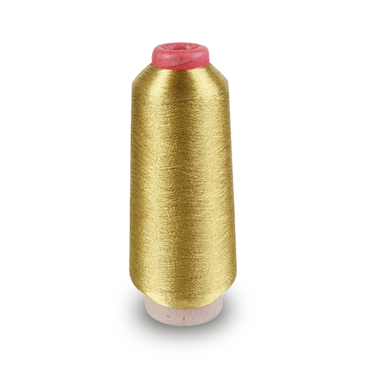 Liqi supplier pure gold silver reflective embroidery yarn