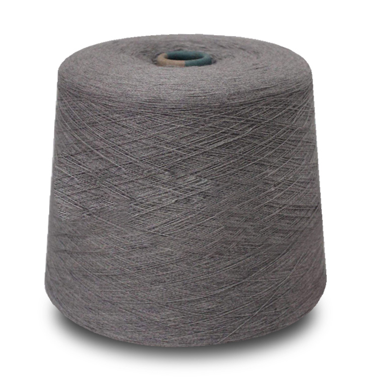 Recycled cotton and polyester open end oe yarn