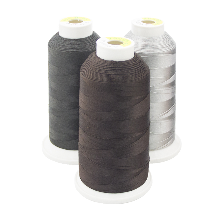 Textile natural filament polyester thread